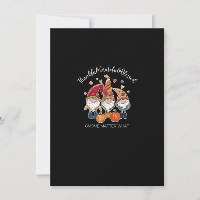 Tack och lov, tack och lov, välsignade Thanksgivin Inbjudningar (Framsida)