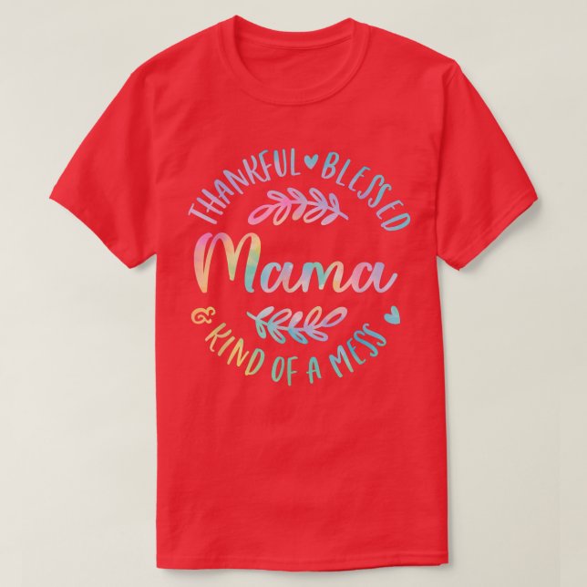 Tack och lov, tack vare en  Mamma Thanksgiv T Shirt (Design framsida)