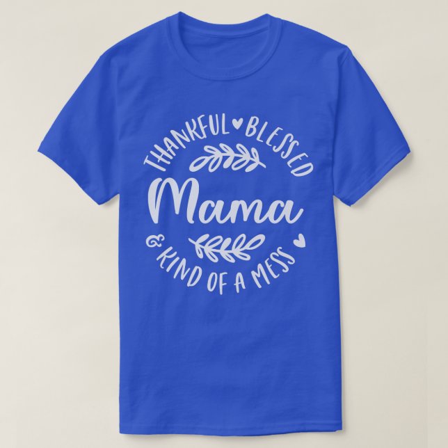 Tack och lov, tack vare en  Mamma Thanksgiv T Shirt (Design framsida)