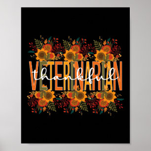 Tack och lov Thanksgiving Doktor Veterina Poster