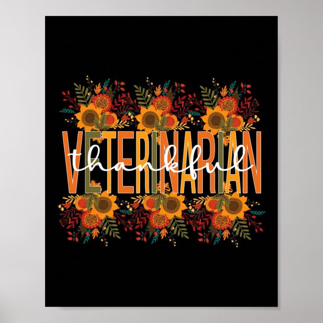 Tack och lov Thanksgiving Doktor Veterina Poster (Framsidan)
