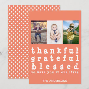 Tack och lov, Thanksgiving för bläddrad polka Inbjudningar