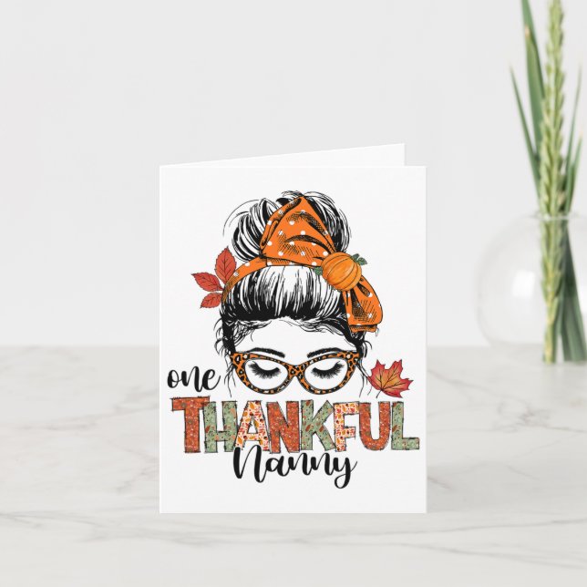 Tack och lov, Thanksgiving för  för Bun-hösten Kort (Framsida)