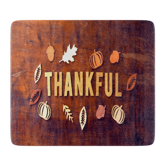 Tack och lov, Thanksgiving Höst löv Pumpkin (Framsidan)
