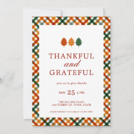 Tack och lov, Thanksgivingens middag i Party Inbjudningar