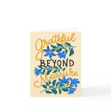 Tack och lov utöver åtgärden - handfull Blommigt t