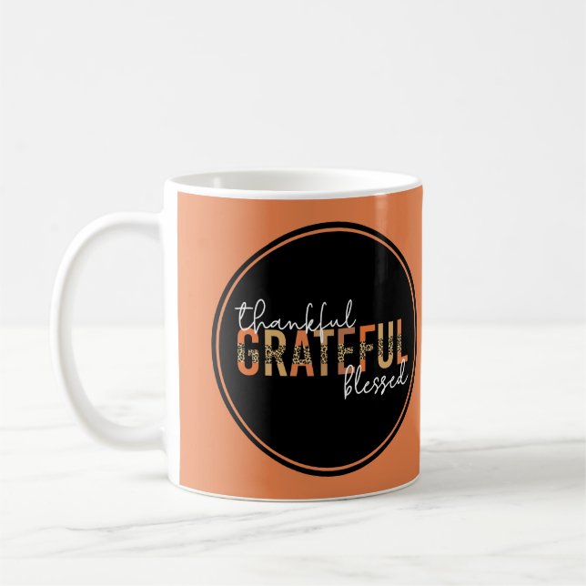 Tack och lov, välkänd stil för Cheetah-utskrift Kaffemugg (Vänster)