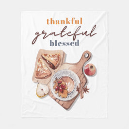 Tack och lov, välsignad Boho-Thanksgiving Fleecefilt