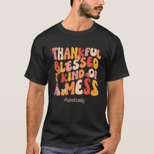 Tack och lov, välsignad, Dam Fall Vibes Thanksgive T Shirt