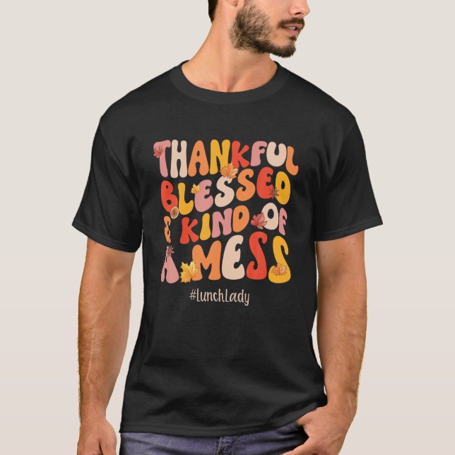Tack och lov, välsignad, Dam Fall Vibes Thanksgive T Shirt (Framsida)