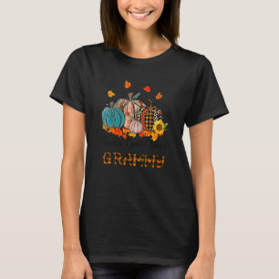 Tack och lov, välsignad Grammy Pumpkins Thanksgi T Shirt
