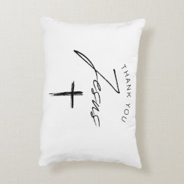Tack och lov, välsignad Gratitude Pillow Christian Prydnadskudde