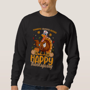 Tack och lov, välsignad Happy thanksgiving Nurse Lång Ärmad Tröja