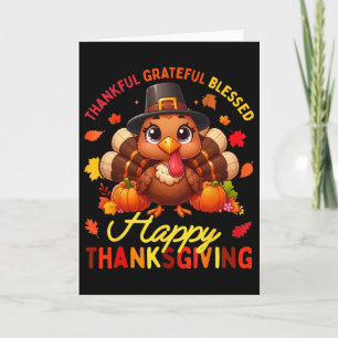 Tack och lov, välsignad Happy thanksgiving Turke Kort