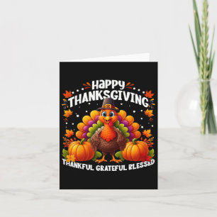 Tack och lov, välsignad Happy thanksgiving Turke Kort