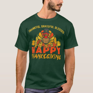Tack och lov, välsignad Happy thanksgiving Turke T Shirt