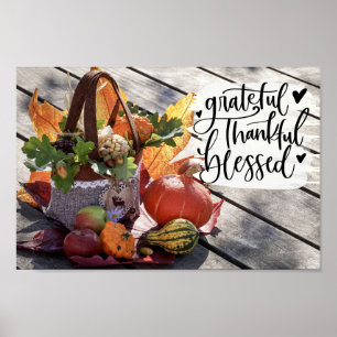 Tack och lov, välsignad höstinspiration poster