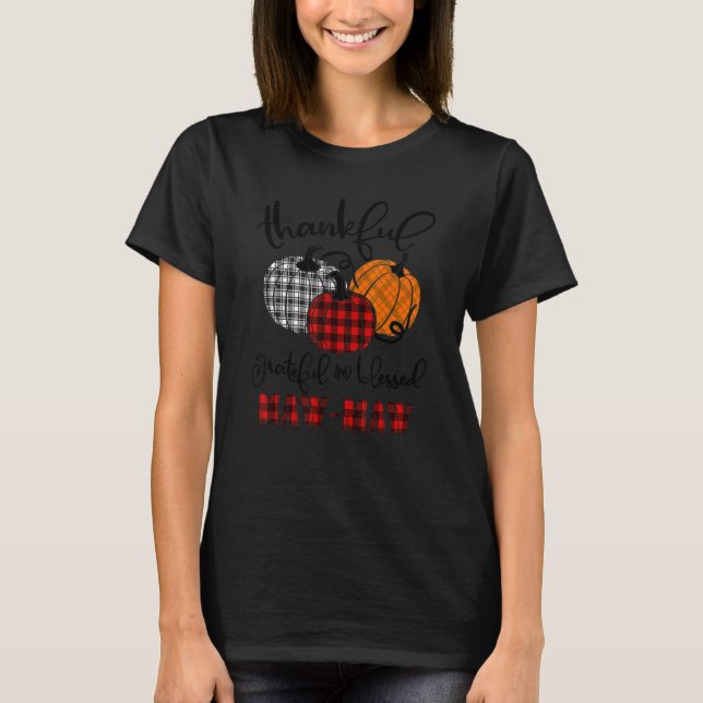 Tack och lov, välsignad höstnedgång för Maw T Shirt (Framsida)