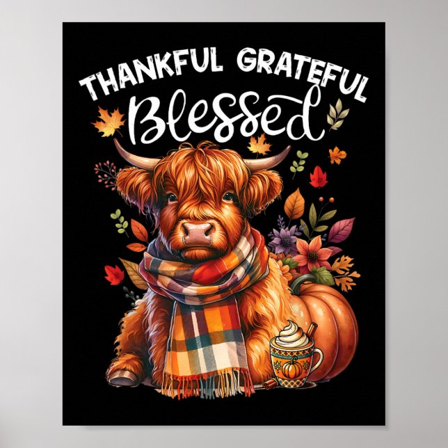 Tack och lov, välsignad kullbölja, hösten poster (Framsidan)