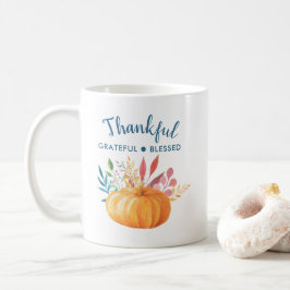 Tack och lov välsignad med Orange Pumpkin Kaffemugg