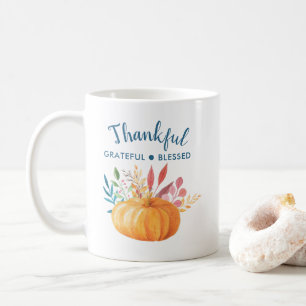 Tack och lov välsignad med Orange Pumpkin Kaffemugg