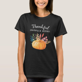 Tack och lov välsignad med Orange Pumpkin T Shirt