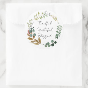 Tack och lov, välsignad, modern, Löv Runt Klistermärke