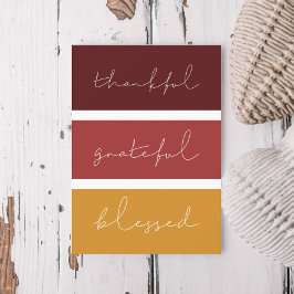 Tack och lov, välsignad modern Thanksgiving Julkort