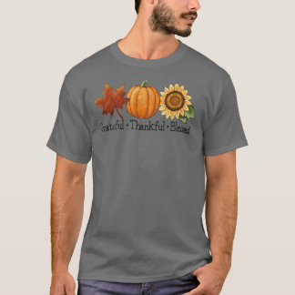 Tack och lov, välsignad solros Löv Pumpkin A T Shirt
