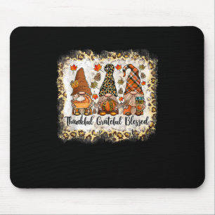 Tack och lov, välsignad Thanksgiving Gnome Leopa Musmatta