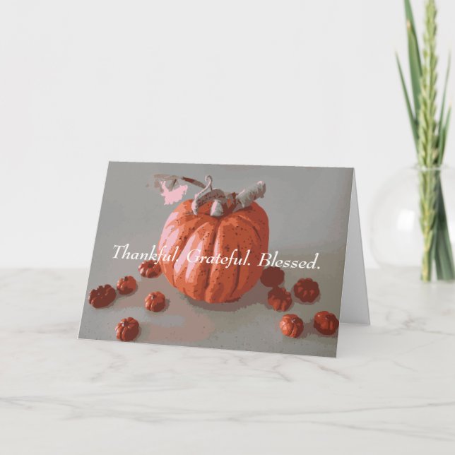 Tack och lov, välsignad Thanksgiving Kort (Framsida)