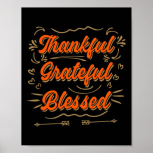Tack och lov, välsignad Thanksgiving Manar Poster