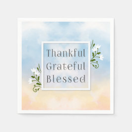 Tack och lov, välsignad Thanksgiving | Napkin Pappersservett