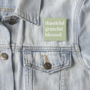Tack och lov välsignad Thanksgiving Offert Knapp