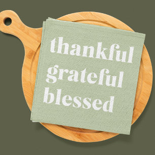 Tack och lov välsignad   Thanksgiving Offert Kökshandduk