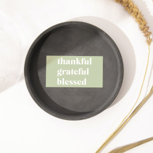 Tack och lov välsignad   Thanksgiving Offert Visitkort