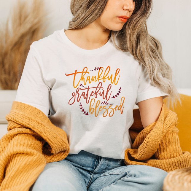 Tack och lov, välsignad Thanksgiving T Shirt (Skapare uppladdad)