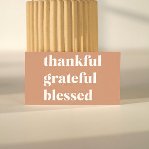 Tack och lov välsignad THANKSGIVING Visitkort