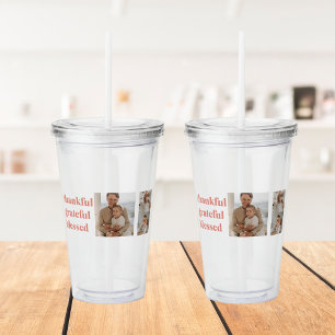 Tack och lov välsignad Tre fotokollage Take Away Mugg