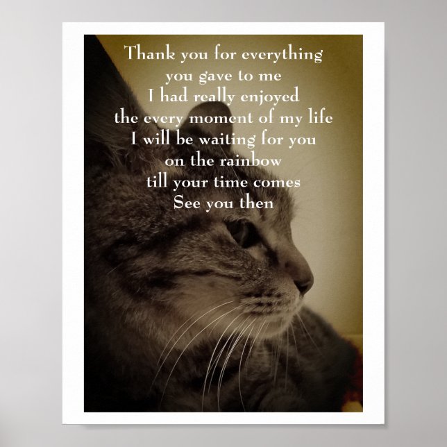 Tack och RIP Poster (Framsidan)