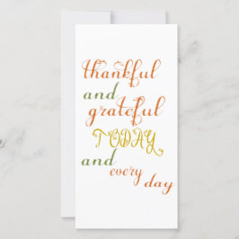 Tack och tacksamt kort