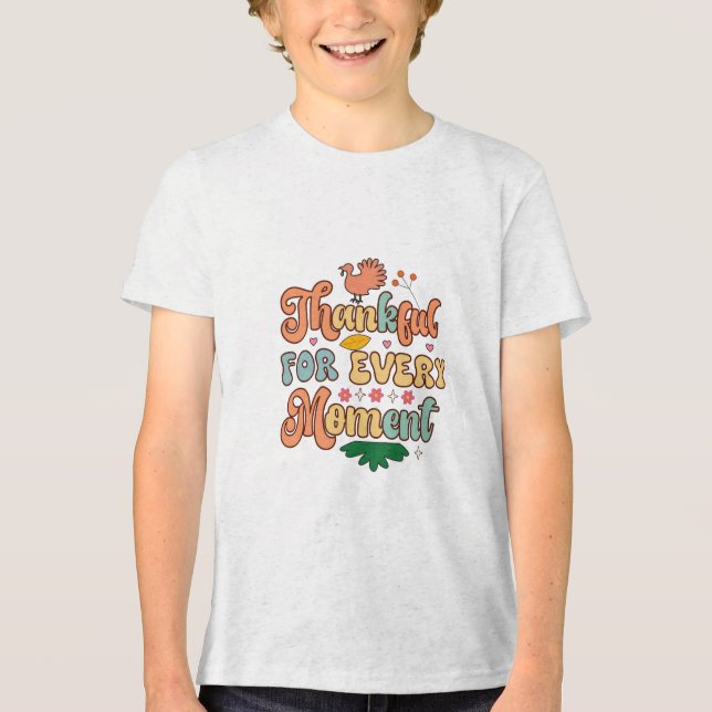 Tack och Thanksgiving - Tri-Blend Shirt T (Framsida)