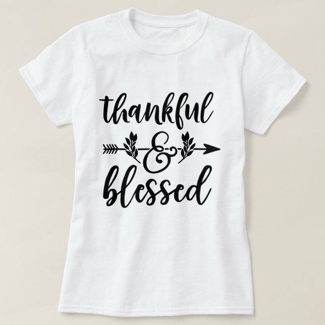 Tack och välsignelse t shirt (Design framsida)