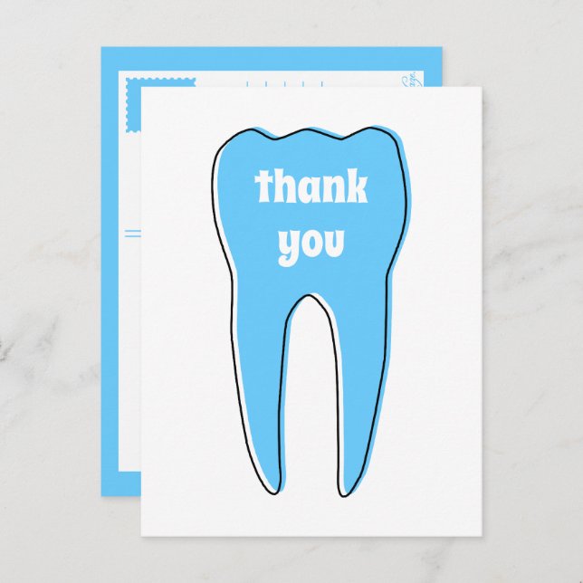 TACK ODRex Tand Vykort (Fram/baksida)