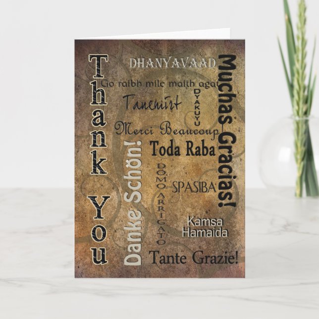 TACK - OLIKA SPRÅK KORT (Framsida)