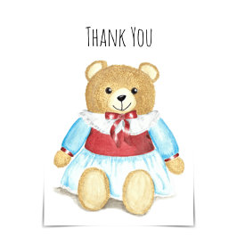 "Tack" OMA Bear Hug Card Kort