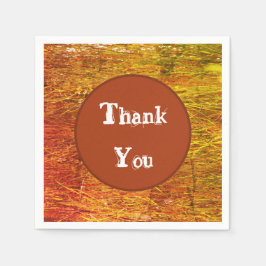 Tack Orange Färg hösten Pappersservett
