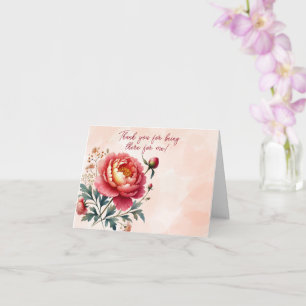 Tack Orange Peony för att du finns Kort