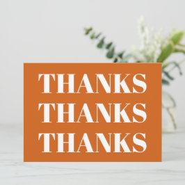 Tack, orangens vita tackkort