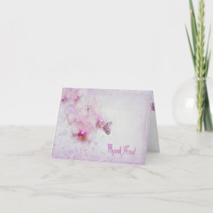 Tack Orchids och Bubbles Kort